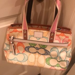 Colorful coach purse. Price negotiable